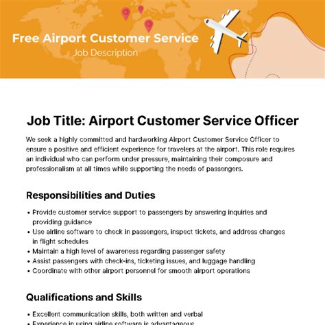 Airport Customer Service Job Description